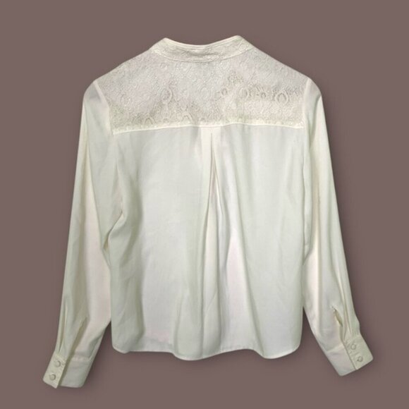 Vintage Precis Button Down White Blouse - Picture 5 of 8